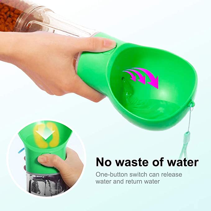 Purr & Fetch ™  Pet Water Food Dispenser 3 in 1 with Trash Bag Box and Shovel